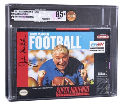 1991 SNES "John Madden Football" Sealed Video Game - VGA NM+ 85+